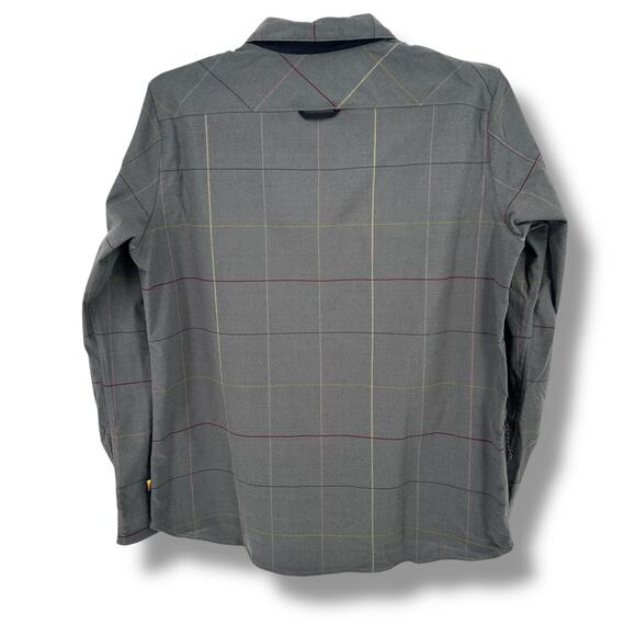 Fjallraven Specialized Riders Long-Sleeve Flannel Shirt Womens Sz XL Grey Flag - Picture 3 of 10